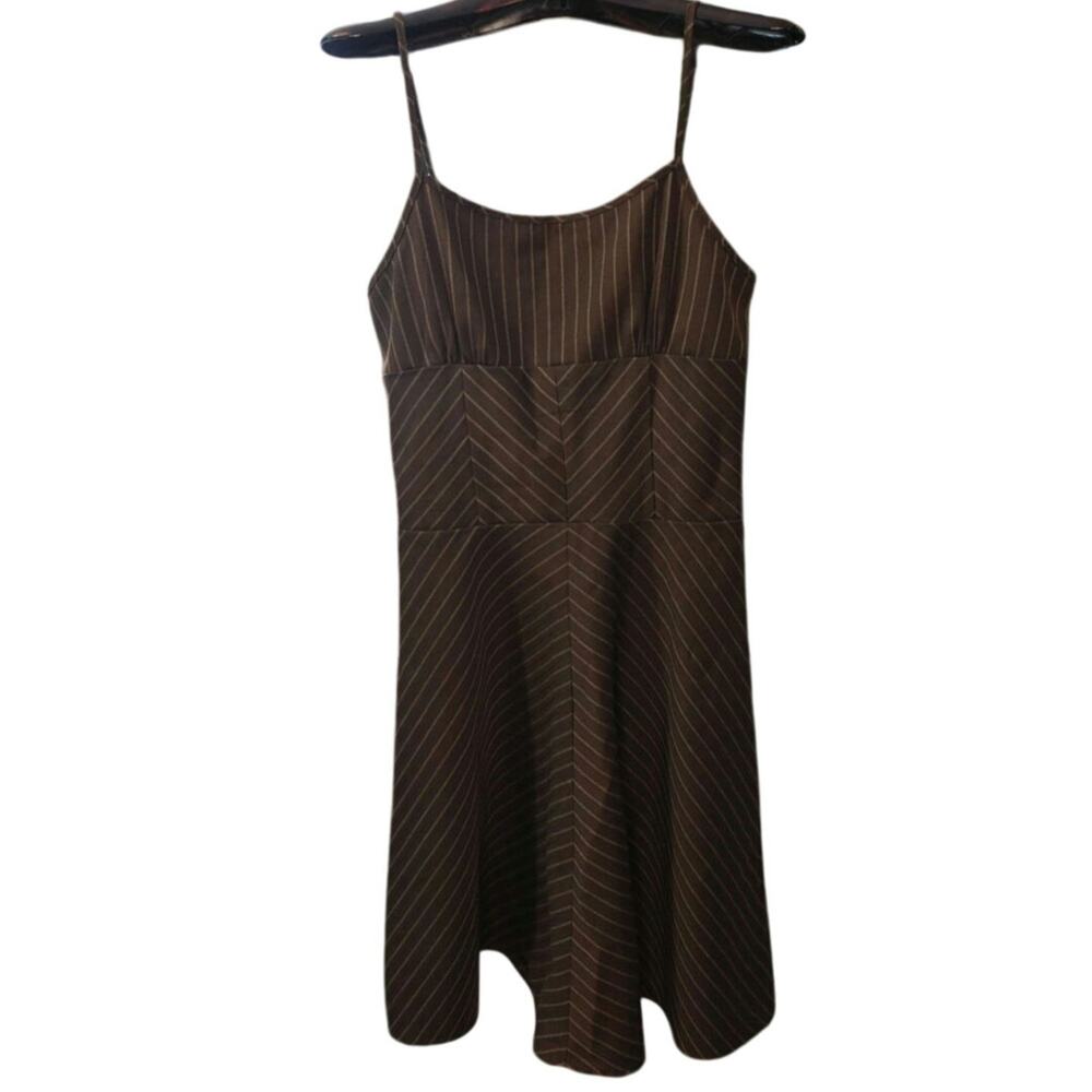 Vintage Brown striped Dress By GUESS sz S